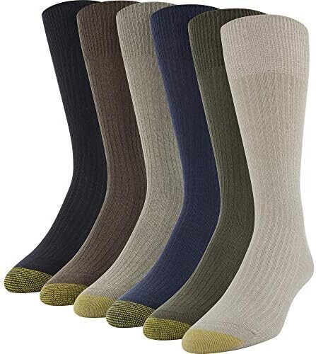 Gold Toe Men’s Stanton Crew Socks, Multipairs