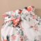 Baby Girls 3-piece Infant Clothes Romper Bodysuit Floral Short Pants Clothing Sets Headband Outfits