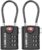 SURE LOCK TSA Compatible Travel Luggage Locks, Inspection Indicator, Easy Read Dials TSA Approved with Zinc Alloy