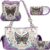 Butterfly Floral Western Purse Country Handbag Women Shoulder Bag Crossbody Wallet Card Holder 4 PCS Set