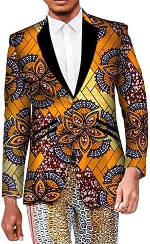 African Wedding Banquet Suit Jacket: ELISCO Men’s Traditional Cultural Attire