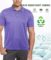 V VALANCH Golf Polos for Men Performance Outdoor Clothing Short Sleeves Polo Shirts, Blue Purple M