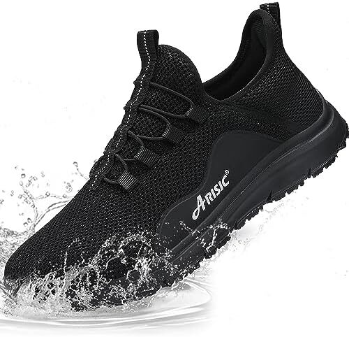 OXOMOCA Non Slip Shoes for Men Kitchen Chef Slip Resistant Shoes Lightweight Comfortable Food Service Shoes Restaurant Slip Resistant Work Shoes Footwear