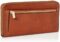 Fossil Women’s Logan Leather RFID-Blocking Zip Around Clutch Wallet with Wristlet Strap for Women