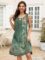 ETCYY Summer Dresses for Women 2023 Trendy Boho Floral Print Cover Up Crew Neck Sleeveless Sundresses with Pockets
