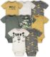 Gerber baby-boys 8-pack Short Sleeve Onesies Bodysuits