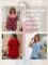ROSRISS Womens-Plus-Size-Tops-Summer Buttons Up Henley Shirts V Neck Blouses Flowy Pleated Tunics Tee