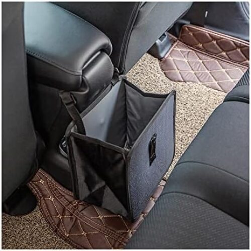 Fekey&JF Foldable Car Trash Can, Hanging Waterproof Leakproof Trash Can Storage Bag for Car with Large Capacity, Car Interior Accessories (Large)