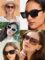 Vintage Sunglasses for Women Cat Eye Sunglasses Retro Square Frame Eyewear UV400 Protection Fashion