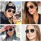 VANLINKER Retro Polarized Sunglasses for Women Men Vintage Shades UV400 Polygon Mirrored Lens VL9689