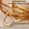 6 Pairs Chunky Gold Hoop Earrings Set for Women 14K Gold Plated Hypoallergenic Thick Open Huggie Hoop Set Jewelry for Gifts