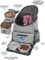 Mobile Dog Gear, Dog Travel Bag, Deluxe Quilted Weekender Backpack, Includes Lined Food Carriers and 2 Collapsible Dog Bowl, Gray