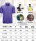 V VALANCH Golf Polos for Men Performance Outdoor Clothing Short Sleeves Polo Shirts, Blue Purple M
