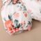 Baby Girls 3-piece Infant Clothes Romper Bodysuit Floral Short Pants Clothing Sets Headband Outfits