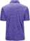 V VALANCH Golf Polos for Men Performance Outdoor Clothing Short Sleeves Polo Shirts, Blue Purple M