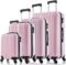 Luggage 5 Piece Sets Luggage Carry on Suitcase Set Light Weight Suitcases Luggage & Travel Gear (16/20/24/28 inch) Pink