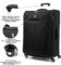 Travelpro Maxlite 5 Softside Expandable Luggage with 4 Spinner Wheels, Lightweight Suitcase, Men and Women, Black, Checked-Large 29-Inch