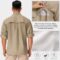 Men’s Sun Protection Hiking Fishing Safari Shirt Long Sleeve Outdoor Cool Quick Dry Cargo Shirts