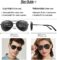 BOTPOV Aviator Sunglasses for Men Women Polarized UV400 Protection Mirrored Lens Metal Frame with Spring Hinges…
