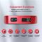 travel inspira Luggage Scale, Portable Digital Hanging Baggage Scale for Travel, Suitcase Weight Scale with Rubber Paint, 110 Pounds, Battery Included – Red