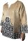 Decora Apparel African Clothing T Shirt Long Sleeve Western Wear Dashiki for Men Women XL 48″ Around Gold