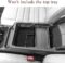 Muslogy for CR-V 2023 Center Console Organizer Armrest Tray Storage Box Divider Insert ABS Material Interior Accessories Glove Pallet Compatible with Honda CRV 2023 (Black)