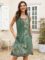 ETCYY Summer Dresses for Women 2023 Trendy Boho Floral Print Cover Up Crew Neck Sleeveless Sundresses with Pockets