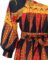 Haoohu Womens Boho African Style Floral Print Pleated Mini Swing Short Dress Top for Casual Club Party