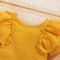 3PCS Baby Girl Clothes Toddler Girl Outfits Newborn Ruffle Bodysuit Tops Pants