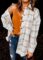 PRETTYGARDEN Women’s 2023 Fall Clothes Plaid Shacket Jacket Long Sleeve Button Down Flannel Shirts Fashion Blouse
