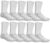 Fruit of the Loom Men’s Cushioned Durable Cotton Work Gear Socks with Moisture Wicking