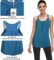 Hibelle Womens Scoop Neck Cute Racerback Yoga Workout Tank Top