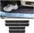 4PCS Car Door Sill Protector,Carbon Fiber Sport Threshold Anti-Scratch Sticker Door Edge Protection Decorate,Interior Accessories Self-Adhesive Anti-Scratch Waterpoor (Carbon Fiber)