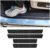 4PCS Car Door Sill Protector,Carbon Fiber Sport Threshold Anti-Scratch Sticker Door Edge Protection Decorate,Interior Accessories Self-Adhesive Anti-Scratch Waterpoor (Carbon Fiber)