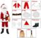 ELFJOY Children’s Santa Suit Kids Christmas Halloween Costume Cosplay Set of 11 Pcs
