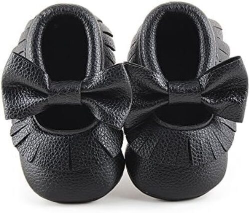 DELEBAO Infant Toddler Baby Soft Sole Tassel Bowknot Moccasinss Crib Shoes