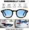 Acetate Polarized Retro Oval Sunglasses For Men Women Vintage Round Pirate Captain Johnny Depp Style Eyewear