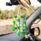 Boho Rear View Mirror Hanging Accessories Orange Flower Knitted Plant Charm Car Rearview Mirror Hanging Accessories Truck Car Decor Gadgets for Women Teens Girls Funny Things Christmas Gifts