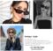 KUGUAOK Retro Rectangle Sunglasses Women and Men Vintage Small Square Sun Glasses UV Protection Glasse