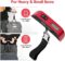 travel inspira Luggage Scale, Portable Digital Hanging Baggage Scale for Travel, Suitcase Weight Scale with Rubber Paint, 110 Pounds, Battery Included – Red