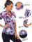 Zamowoty Women’s Short Sleeve Golf Shirts 1/4 Zip Up Loose Yoga Running Workout Tops