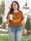 HDLTE Women’s Crewneck Short Sleeve Shirts Plus Size Halloween Pumpkin Tops Casual Fall Tees 1x-5x