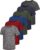 6 Pack Boys Athletic Shirts Youth Kids Quick Dry Moisture Wicking UPF 50+ Short Sleeve Active Performance T-Shirts