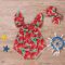 Fashion Cute Toddler Newborn Baby Girls Romper Watermelon Fruit Printed Clothes Jumpsuit Bodysuit Outfits