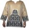 Decora Apparel African Clothing T Shirt Long Sleeve Western Wear Dashiki for Men Women XL 48″ Around Gold