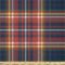 Ambesonne Plaid Fabric by The Yard, Traditional Pattern from Scotland Vivid and Geometric Cultural Design Abstract Look, Stretch Knit Fabric for Clothing Sewing and Arts Crafts, 3 Yards, Blue Red