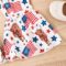 Zoiuytrg Toddler Baby Girl 4th of July Romper Outfit Cow American Flag Print Sleeveless Jumpsuit Bodysuit Summer Clothes