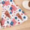 Zoiuytrg Toddler Baby Girl 4th of July Romper Outfit Cow American Flag Print Sleeveless Jumpsuit Bodysuit Summer Clothes