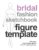 Bridal Fashion Sketchbook Figure Template: Female Croquis Front & Back for Wedding Dress Sketches & Illustration
