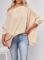 Dokotoo Women’s Casual Boat Neck Off The Shoulder Long Sleeve Waffle Knit Loose Tunic Tops Blouses Shirts